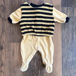 Vintage Y2K Infant 12 Month Halloween Yellow Bumble Bee Costume